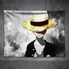 Tela de Fondo de One Piece Estilo Ins Colgante de Pared Decoración del Hogar Dibujos Animados Anime Decoración Fondo de Cabecera Pared Tela de Pared Colgante de Pared Interior