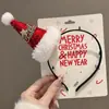 Diadema de Cabeza de Oso Navideño para Mujer, Diadema de Ambiente Festivo para Fiesta, Accesorios para el Cabello Pinza para el Pelo con Lazo de Disfraz Cosplay