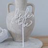Cartão Acrílico para Inserir no Bolo Estilo Ins Transfronteiriço Noiva para Ser Decoração de Bolo para Festa de Noivado Casamento