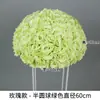 Bolas de Flores Artificiales de Rosa Estilo Europeo Más Vendidas Transfronterizas para Decoraciones de Pasillos de Boda y Arreglos de Fondos de Escenario de Boda