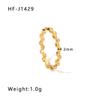 Anillo Europeo y Americano Transfronterizo de Acero de Titanio con Oro de 18K para Mujer, Tendencia de Celebridad de Internet, Moda Moderna, Elegante, Pequeño, Cuadrado, Asimétrico