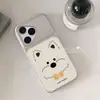 Aplicável para Capa de Celular Huawei Pura 80 Anti-queda Moda Pro Cobertura Total da Borda Desenho Animado Laço Divertido Listras West Highland