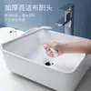 Cepillo de Limpieza de Mango Largo para Baño, Cepillo Esponja para Azulejos de Baño, Cepillo Descontaminante para Cocina, Cepillo para Lavar Ollas, Cepillo para Bañera, Esponja Limpiadora