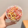 Coloridos pasadores de pelo de pulgar estilo coreano para niños y niñas, lindas diademas, dulces cordones para el pelo de niños, gomas elásticas de alta elasticidad, accesorios para el pelo