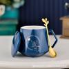 Taza de Cerámica Taza para Uso Doméstico para Mujeres, Regalos de Empresa de Hotel, Logotipo Impreso, Copa de Agua para Boda de Luna Llena, Regalo de Recuerdo