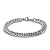 Pulseira nova de aço inoxidável europeia e americana masculina moda coreana pulseira de charme dominadora personalidade masculina pulseira feminina