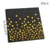 Amazon Cross Border Bronceado Lunares Negro Plato Desechable Vaso Servilleta de Papel Set Suministros para Fiesta de Cumpleaños