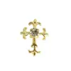 Transfronterizo Popular Aleación Diamante Cruz Minimalista Accesorio para Uñas Xiaohongshu Espina Cruz Negra Oscura Nuevo Modelo