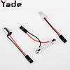 Accesorios LED para coche Yade T10, cabezal de doble punta con resorte BA9S, luz de lectura, lámpara de tablero, accesorios para faros delanteros de coche