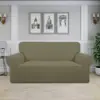 Cojín de sofá de grano de maíz exclusivo transfronterizo, apto para todas las estaciones, color liso simple, funda de asiento de sofá de vellón, respaldo
