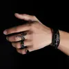 Pulsera tejida de cuero multicapa de moda para hombre, Pulsera personalizada de acero inoxidable de moda con hebilla para mujer, Joyería de lujo ligero con sensación de alta gama
