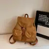 Mochila de Moda Retro Nueva de Comercio Exterior Transfronterizo Bolso Cubo de Gran Capacidad Versátil de Moda Casual para Viajes Diarios para Mujer