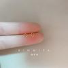 2021 Nuevos Aretes de Llegada para Mujer Estilo Coreano Plata Esterlina Modernos Simples Geométricos Pequeños Aretes Mini Lindos Aretes de Pareja para Estudiantes