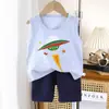 Traje de chaleco para niños verano algodón niños nuevo niñas shorts ropa traje de bebé coreano ropa para niños al por mayor