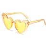 Nuevas gafas de sol transfronterizas europeas y americanas para mujer, gafas de sol de moda con forma de corazón, gafas de sol modernas con forma de corazón de melocotón.