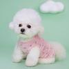 Camiseta de algodón suave con estampado de conejo de dibujos animados para perro mascota gato de primavera y verano, chaleco, ropa para perro pequeño, fabricantes mayoristas