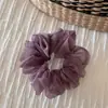 Goma para el pelo de malla de color liso estilo coreano con un toque de alta gama, Diadema elástica para mujer, Accesorio para el pelo de alta elasticidad