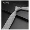Corbata Gris para Hombre Estilo Coreano Europeo y Americano Estilo Británico Clásico Retro Simple Formal Boda Estrecha 6cm Color Sólido Anudada a Mano