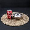 Venta al por mayor de fábrica tazón de acero inoxidable borde soldado de doble capa tazón brillante no magnético engrosado tazón de aislamiento térmico tazón de arroz tazón de arroz de cantina