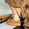 Zapatos Birkenstock de Suela Gruesa para Pastel de Arroz de Venta Caliente para Mujer 2026 Nuevas Llegadas de Invierno Calentitos con Forro de Terciopelo, Hebilla, sin Cordones, Antideslizantes para Exteriores