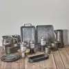 Artesanías de Hierro Vintage con Tapa Barril de Almacenamiento Barril de Relleno de Cera Adornos Zakka Antiguos Decoración de Hogar Viejo Viejo