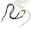 Cordón de Colgante Ajustable con Cuerda de Loto Dorado Arena, Estructura Trenzada de Cuatro Hilos, Chapado en Oro, Cordón de Estilo Natural Unisex