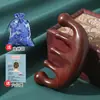 Peine de Masaje de Sándalo, Peine Meridianos de Cabeza, Peine Meridianos de Madera Portátil, Peine Pequeño de Costillas Souvenir, Peine de Cinco Dientes