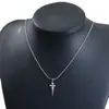 Collar Cadena Hueso de Serpiente Simple Colgante Estrella Cruzada Estilo Frío Nicho Cadena para Clavícula Pequeño Todo Combina Corea del Sur Ins