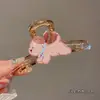Nuevo Modelo 2025 Diseño Sencillo Pinza para el Cabello de Tiburón con Forma de Ola para la Parte Trasera de la Cabeza, Pinza Grande de Gama Alta para Mujeres