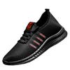 Tenis de Punto Modernos de Moda para Hombre Estilo Coreano, Zapatos Casuales de Malla Transpirable con Diseño Calado y Suela Suave