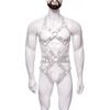 Traje de Lencería para Hombre Zhu Ru Performance de Barra Gay Sexy con Cuello Colgante Hueco Pieza Única NZN0014
