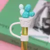 Nuevo tapón de tapa de pajita a prueba de polvo de gran diámetro de 10 mm se puede reciclar linda taza de té de leche tapón de pajita grueso fabricantes suministro