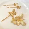 Horquilla electrónica de mariposa, fina como las alas de una cigarra, accesorio para el cabello, estilo Super Hada Mori, decoración retro de malla para selfies, horquilla para la cabeza de una dulce niña.