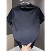 2026 Nueva Camiseta de Manga Corta para Hombre de Lujo, Moderna, Color Sólido, Simple, Versátil, Elegante, Bordada, Gama Alta, Nueva Llegada de Año Nuevo