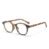 Armação de óculos para miopia moda TR 1952 personalizada moda coreana armação masculina e feminina 8655 oval lisa espelho plano anti-luz azul