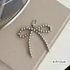 Novo Pingente de Laço em Forma de Coração Banhado a Prata Capa de Celular Chaveiro Ornamento Versátil Exquisito Pequena Bolsa de Presente Acessórios