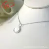 Pendente de Pedra Olho de Gato Fashion Estilo Étnico Retrô Joias Microincrustadas Acessórios de Colar Redondo para Clavícula Feminina Venda por Atacado