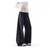 Calça xadrez retrô estilo americano para homens, nova calça da moda 2026 de corte reto solto, calça atlética casual de perna larga