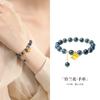 Pulsera de Plata de Ley S925 con Forma de Corazón de Azúcar Ágata Flor de Lirio del Valle Estilo Nacional para Mujer Pulsera con Borla de Nicho Regalo para el Día de San Valentín Chino