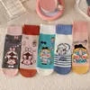 Calcetines de Oso Fresa Estilo Coreano para Estudiantes Medios ins Tendencia Estilo Japonés Lindos Dibujos Animados Rosa Todo en Uno En Stock Venta al por Mayor