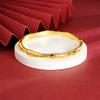 Pulsera Vietnamita Antigua de Oro Arena Fino Lujo Ligero Diamantes Microincrustados Bambú Bambú Bendice Hebillas Joyería Elegante de Alta Gama para Mujer