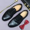 [Suela de Cuero] Zapatos de Hombre de Cuero Genuino de Alta Gama Goodyear Tres Paneles Formales de Negocios Zapatos de Cuero Transpirables Zapatos Italianos