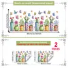 Suministro Exclusivo Transfronterizo de Pegatinas Electrostáticas Florales de Primavera Personalizadas para Decoración de Vidrio de Ventana, Pegatinas Electrostáticas de Vidrio Visibles por Ambos Lados