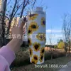 Nova Caneca Térmica de Aço Inoxidável de Camada Dupla, Fofa, Criativa e Colorida, com Grande Capacidade de 40oz, Isolada a Vácuo para Frio e Calor, para Uso no Carro