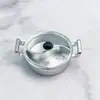 Mini Panela de Fogo Simulação Yuanyang PVC Galvanizado Pequena Panela Quente DIY Cola de Creme Brinquedo de Comida Acessórios Recipiente Casa de Brinquedo
