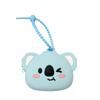 Mini Carteira de Moedas de Silicone de Desenho Animado de Coala e Gato Laranja Bolsa para Fone de Ouvido Feminina Bonita Bolsa de Silicone Infantil Pingente de Bolsa
