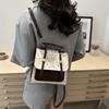 Bolsa de Design de Nicho Feminina 2025 Nova Mochila Casual Primavera Estilo Ocidental Estudante Comutador Bolsa de Ombro de Mão