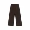 Yidao Roupas Vintage 2026 Outono Novo Estilo Old Money Calças Casuais Retas para Homens, Calças Retro Soltas com Cordão para o Trabalho