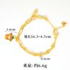 Nuevo Color Esmalte Dorado Arena Pulsera Pequeña del Dios de la Riqueza Moneda Calabaza Feliz para Mujer Lujo Ligero Sentido de Alta Gama Mismo Estilo de Pequeña Celebridad de Internet