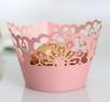 Borda de bolo de casamento ocidental Amazon vazada mesa de sobremesas copo de papel para bolo decoração de renda fábrica atacado